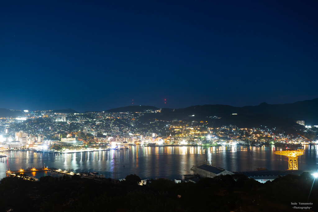 夜景、長崎より