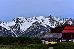 蝶ヶ岳に登ってみた！初夏の雪渓　踏み抜き地獄