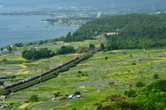 琵琶湖の空から