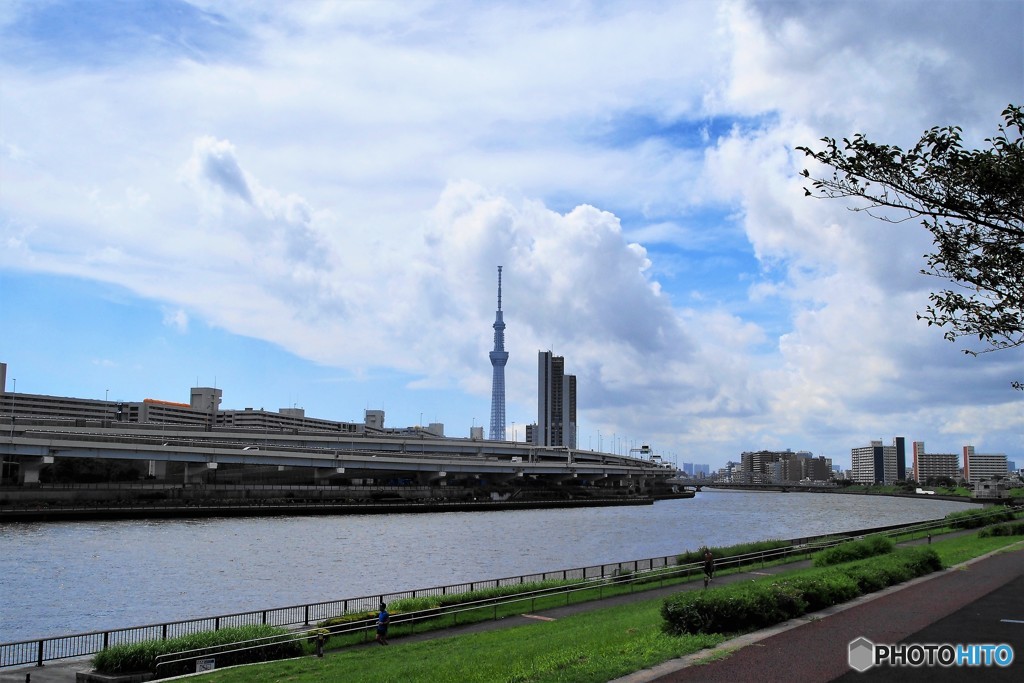汐入と隅田川、、、。
