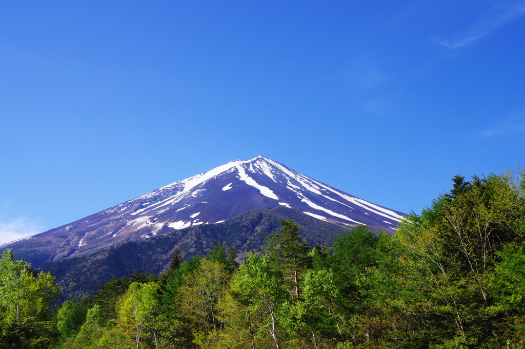 台風一過の富士山ー１