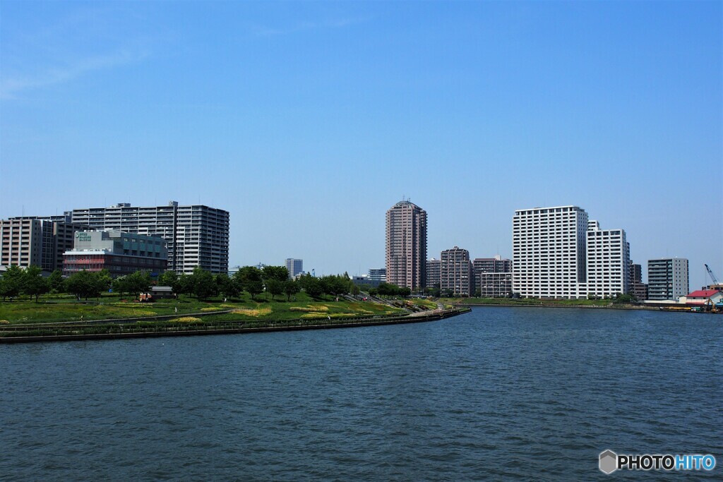 隅田川、、、。