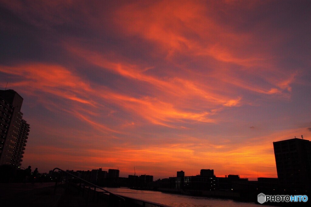 今夜の隅田川夕焼け～Ⅲ