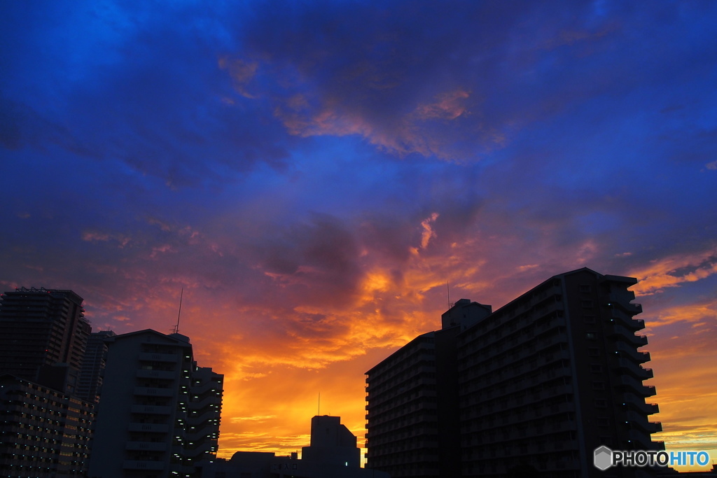 昨夕の西の空。
