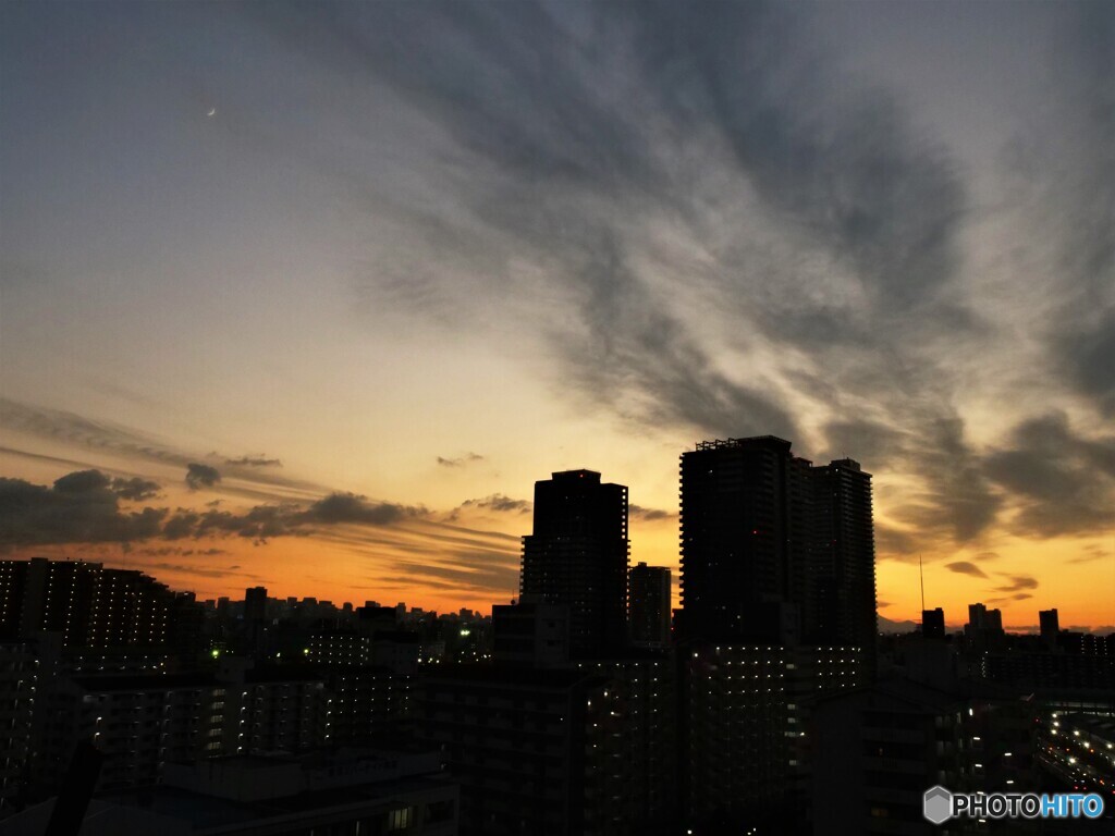 今日の夕景