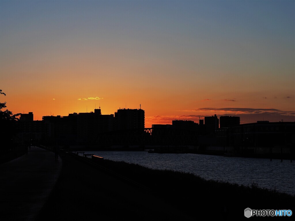 隅田川夕景
