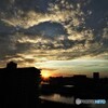 ７月の夕景