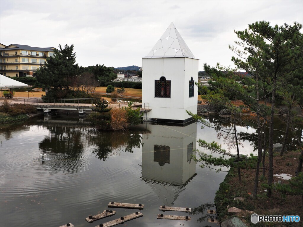 ホテルの庭園