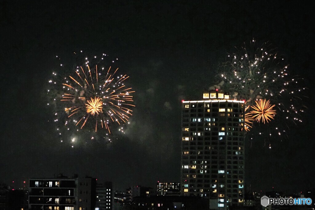 14階からの足立の花火～ⅰ