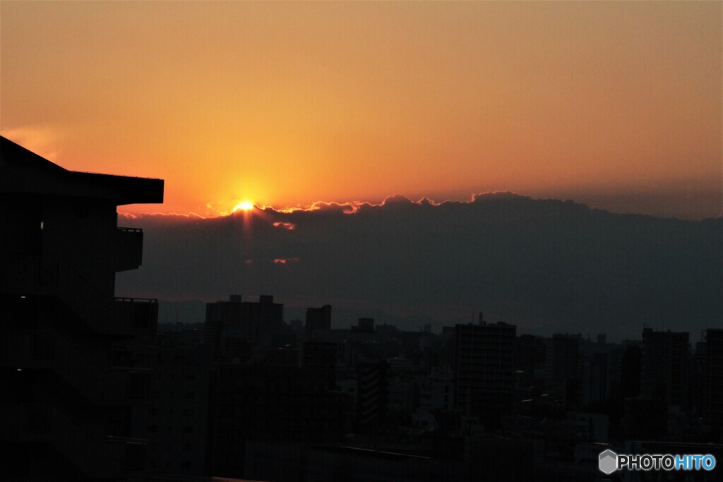 先週の夕焼け