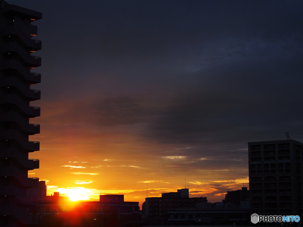 汐入の夕日ー①
