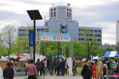 強風の中でのイベントー１