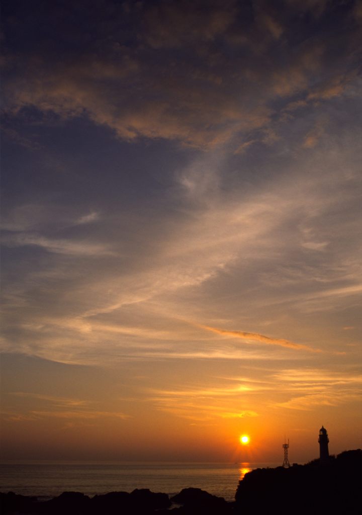 潮岬の夕日