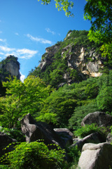 覚円峰と天狗岩
