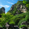 覚円峰と天狗岩