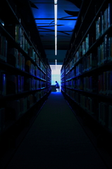 A MAN IN THE LIBRARY