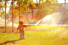 SPRINKLER RAINBOW!!