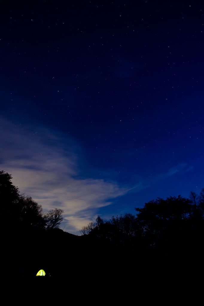 夜明け前の星空