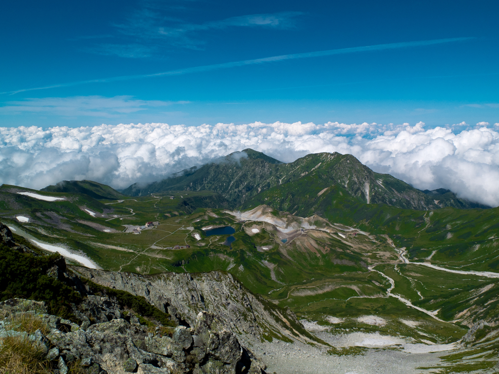 立山　大汝山頂にて