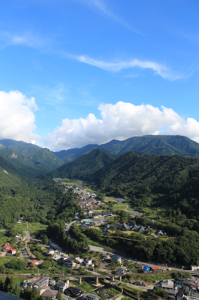 山寺の空。