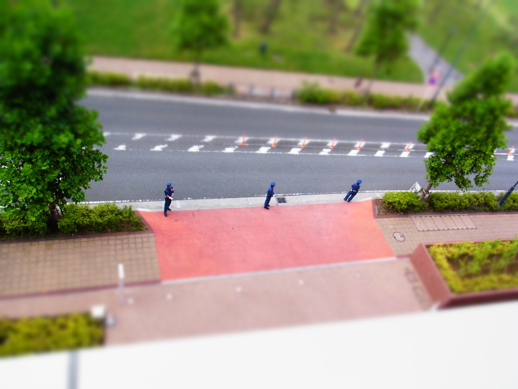 警備中なう。