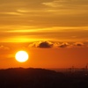 響灘に落ちる夕日