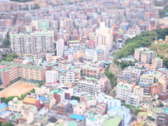 ジオラマで見る釜山、山側