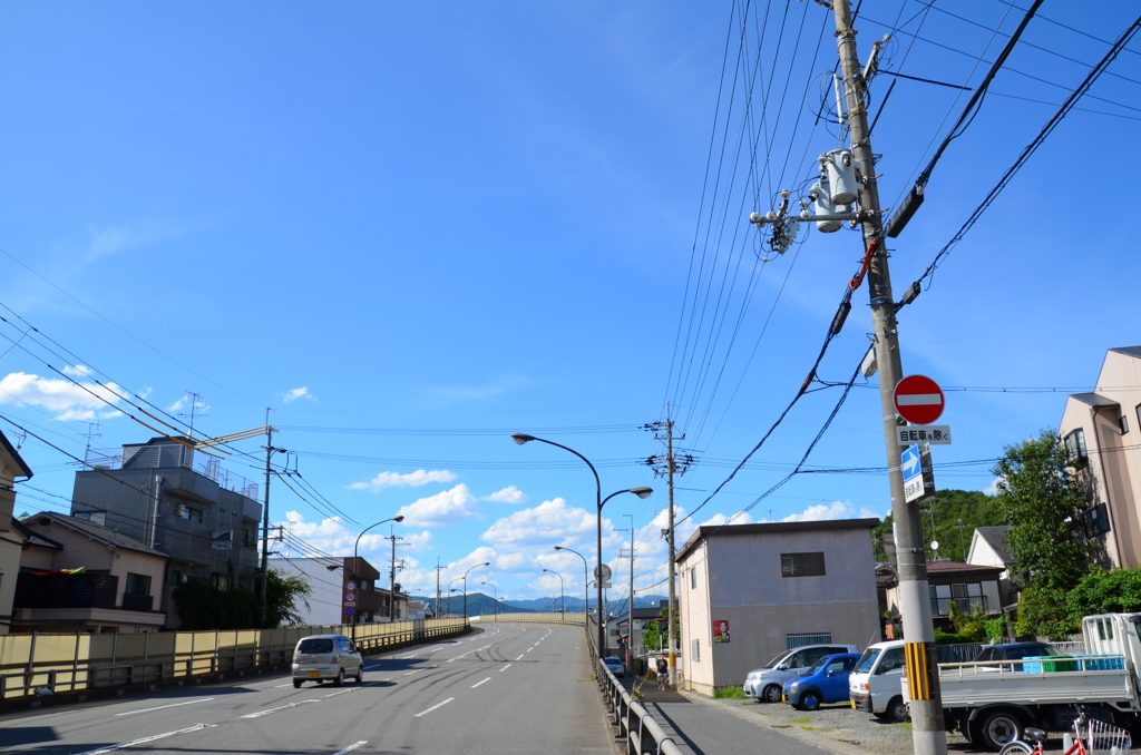 青空と道路