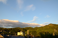夕暮れ前の大文字
