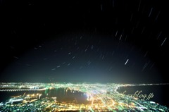 函館山から星のグルグル1