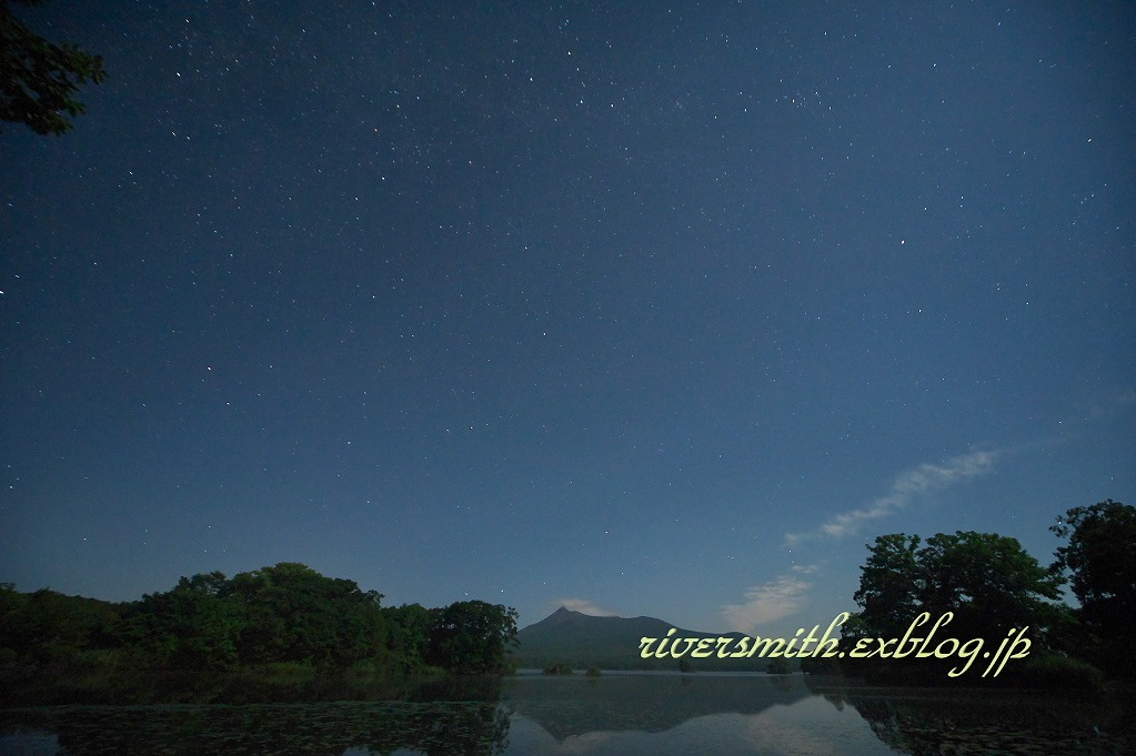 大沼からの星景