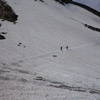 雪渓歩き