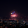 大阪の夜景1 （花火付き＾＾）