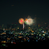 大阪の夜景 2 （花火付き＾＾）