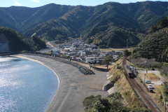 安和駅と太平洋