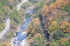 穴内川俯瞰