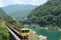 黄色いアンパンマン列車