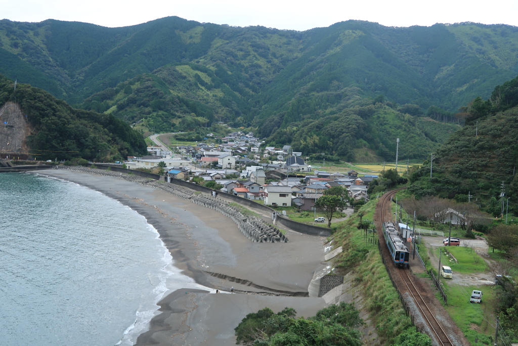 安和駅と太平洋