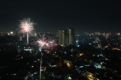 2013年ジャカルタ市内年越し花火