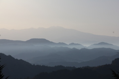 朝の乗鞍岳