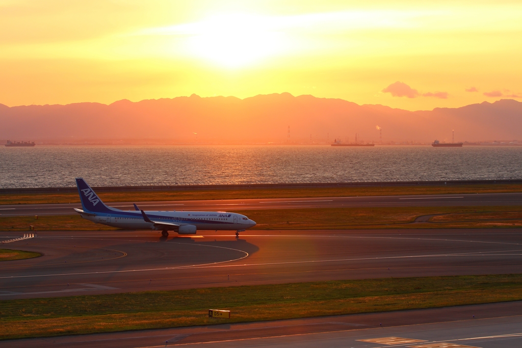 セントレアの夕景