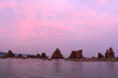 橋杭岩夕景