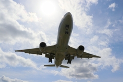 上空通過