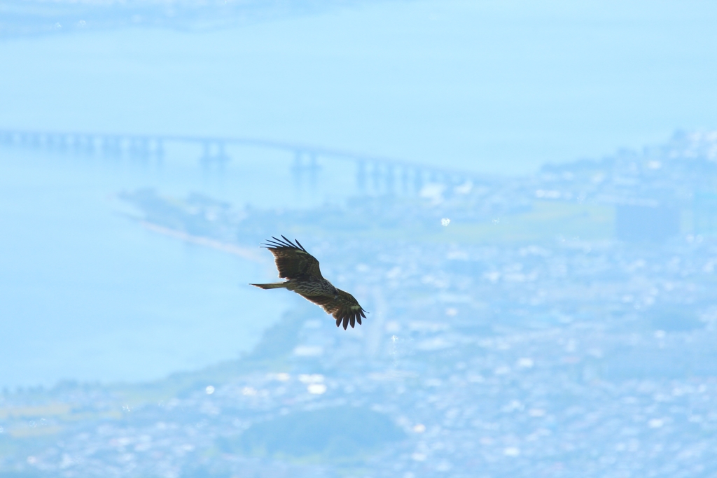 琵琶湖上空1200ｍ