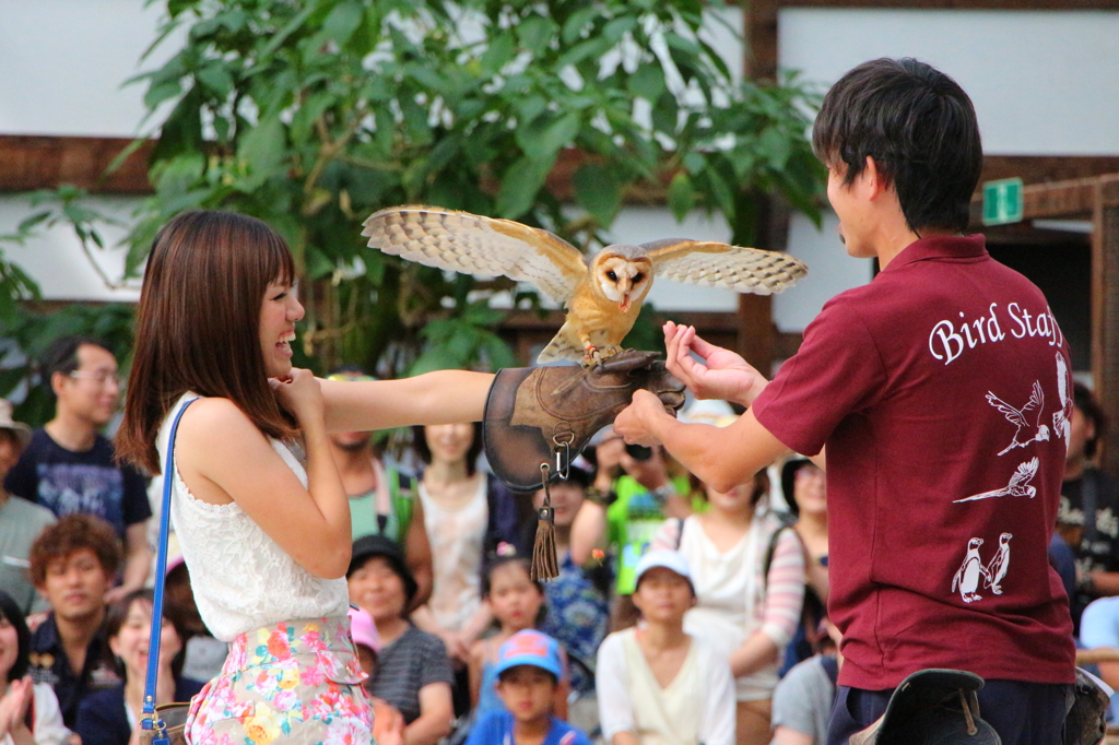 ふれあい体験中