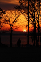 夕暮れのふたり