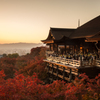 夕映えの清水寺