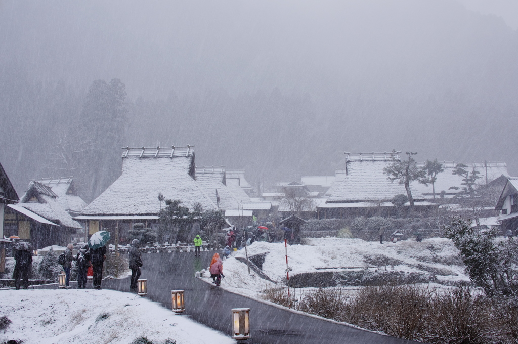 雪雲襲来