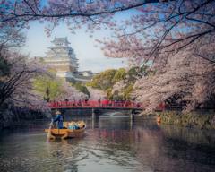 白鷺城花水路