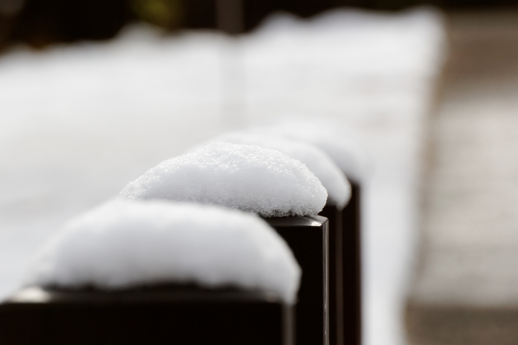 雪の帽子♪